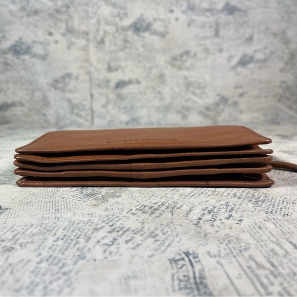 Spikes And Sparrow brown Leather Accordion card wallet with outer pockets - Picture 7 of 13